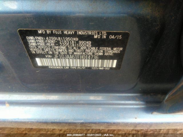 JF1GJAA61FH014736 Subaru IMPREZA SEDAN