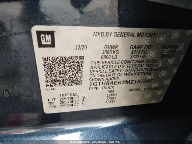 1GTR8AEK2MZ187047 GMC SIERRA 1500
