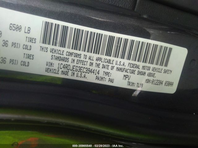 1C4RDJEG3EC394414 Dodge Durango Citadel