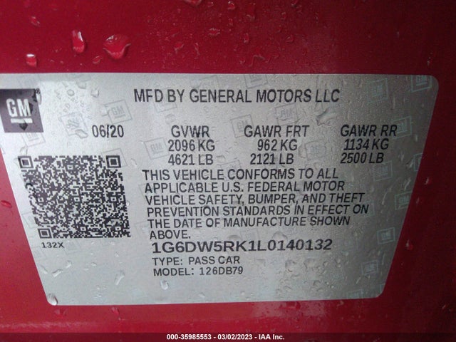 1G6DW5RK1L0140132 Cadillac CT5 LUXURY