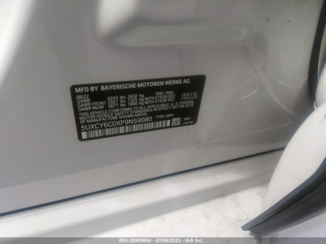 5UXCY6C0XP9N59080 BMW X6 Xdrive40i