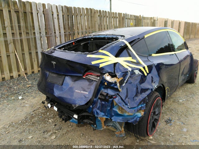 2022 TESLA MODEL Y PERFORMANCE VIN: 7SAYGDEF9NF516825