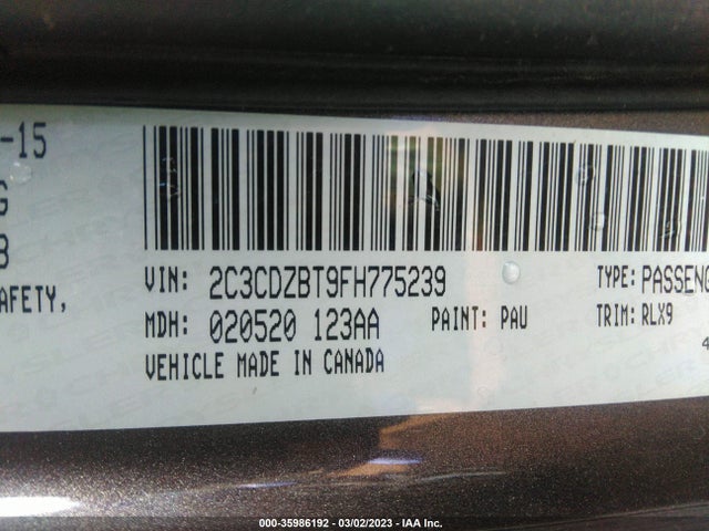 Dodge Challenger R/t Plus 2015 2C3CDZBT9FH775239 Image 11