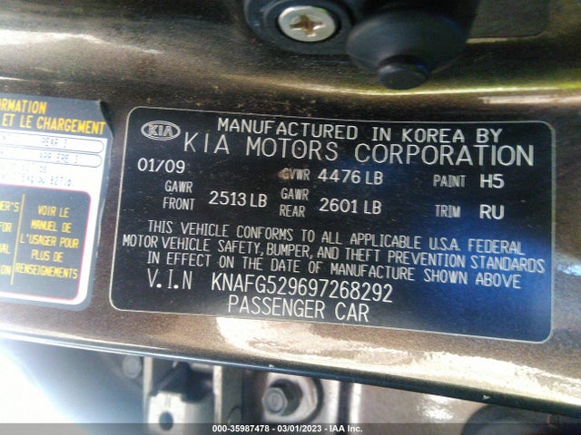 KIA Rondo Lx 2009 KNAFG529697268292 Image 11