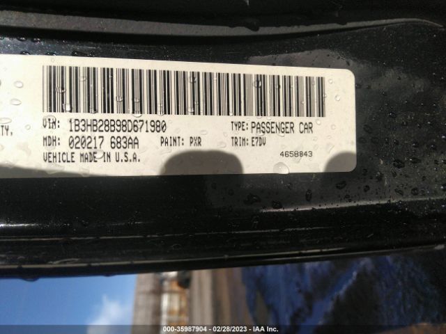 1B3HB28B98D671980 Dodge CALIBER SE