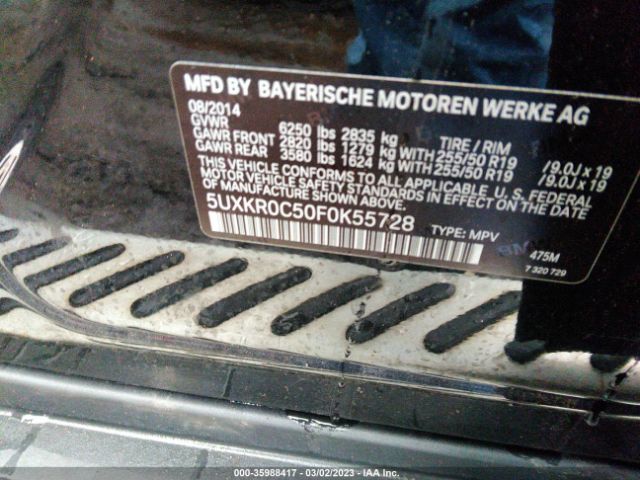 5UXKR0C50F0K55728 BMW X5 Xdrive35i