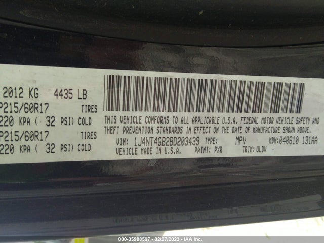 Jeep Patriot 70th Anniversary 2011 1J4NT4GB2BD203439 Image 10