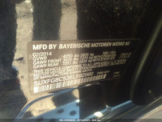 5UXFG8C53EL592980 BMW X6 Xdrive50i