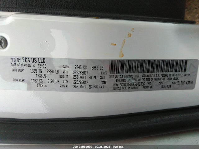 Dodge Grand Caravan Gt 2019 2C4RDGEG0KR606336 Image 10