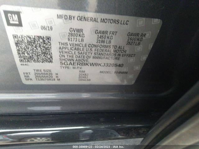 5GAERBKW9KJ320540 Buick Enclave Essence