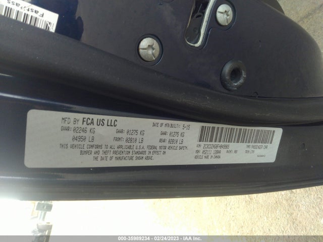 Dodge Challenger Sxt 2015 2C3CDZAG8FH849965 Image 9