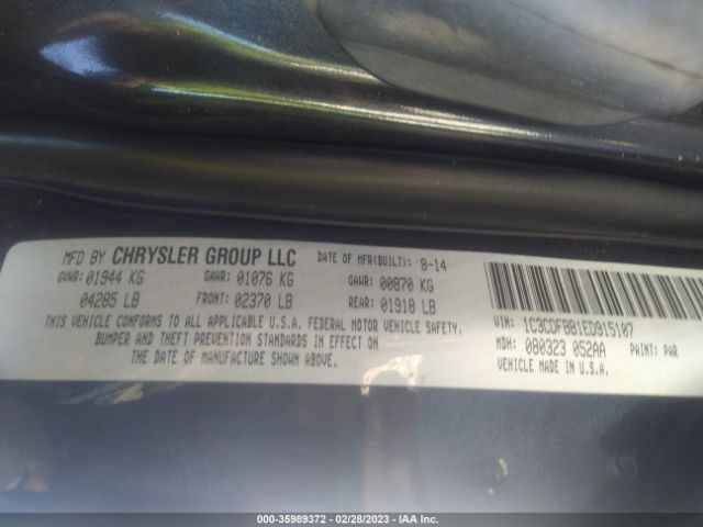 1C3CDFBB1ED915107 Dodge DART SXT