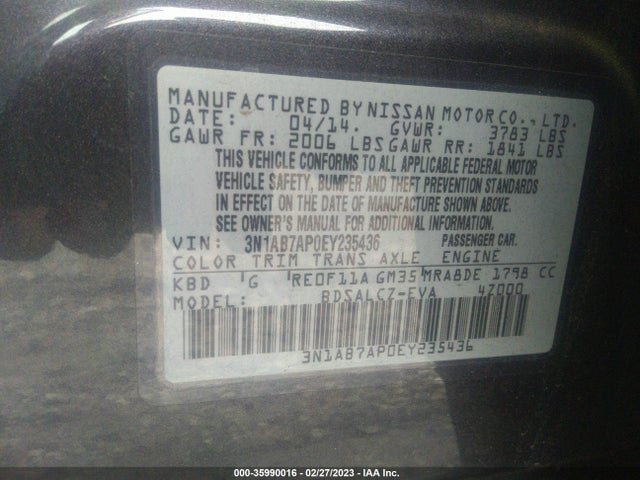 Nissan SENTRA S 2014 3N1AB7AP0EY235436 Image 10