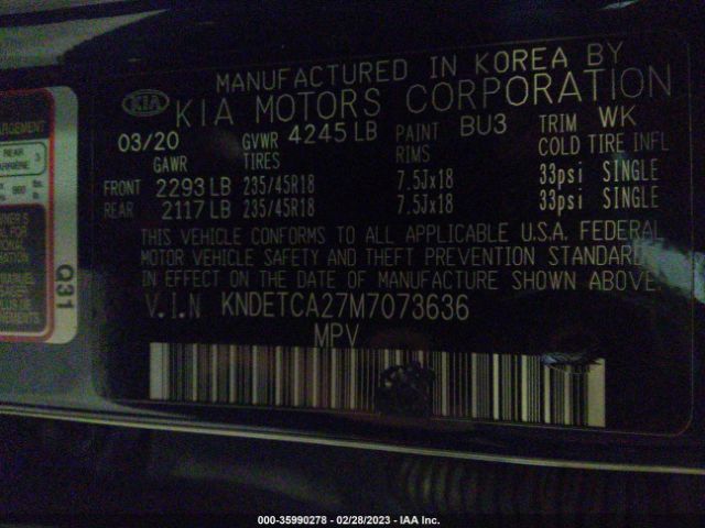 KNDETCA27M7073636 KIA Seltos Sx
