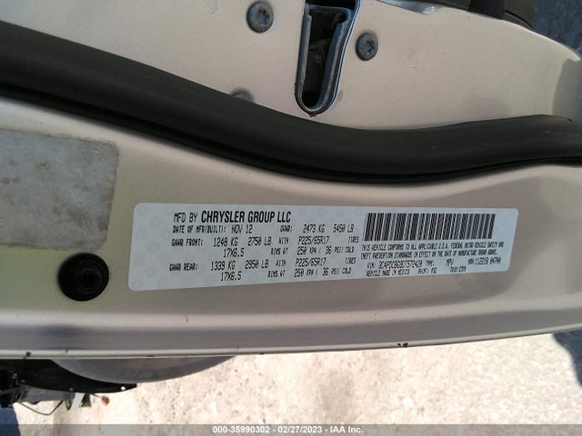 Dodge Journey Sxt 2013 3C4PDCBG9DT572420 Image 9