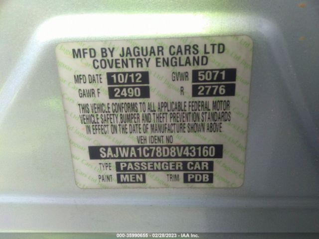 SAJWA1C78D8V43160 Jaguar XJ