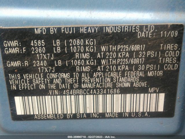 4S4BRBCC4A3341686 Subaru Outback All-weather