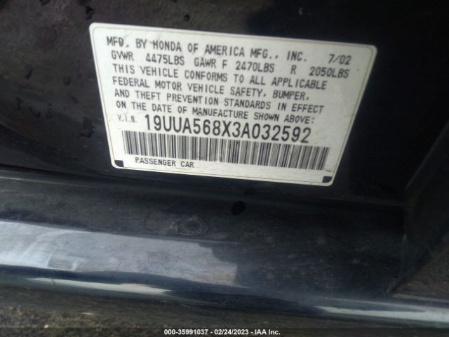 19UUA568X3A032592 Acura TL TYPE S