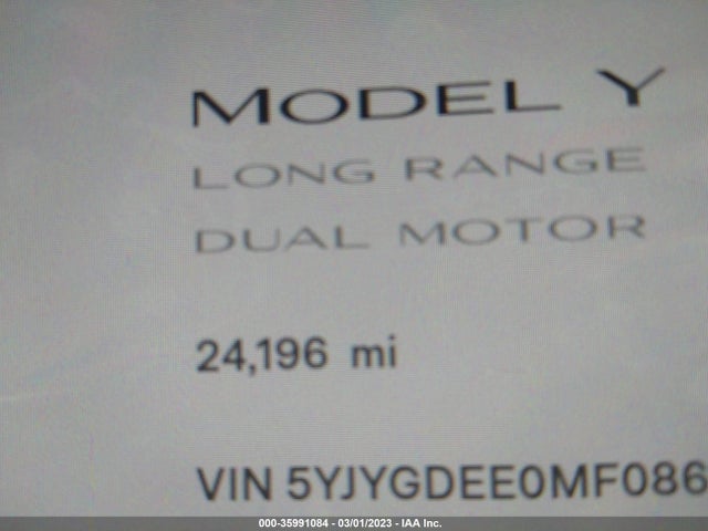 Tesla Model Y Long Range 2021 5YJYGDEE0MF086170 Image 8