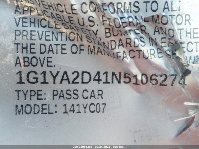 Chevrolet Corvette 1lt 2022 1G1YA2D41N5106274 Image 9