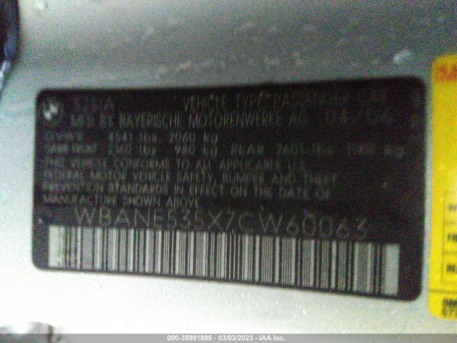 WBANE535X7CW60063 BMW 5 Series 525i