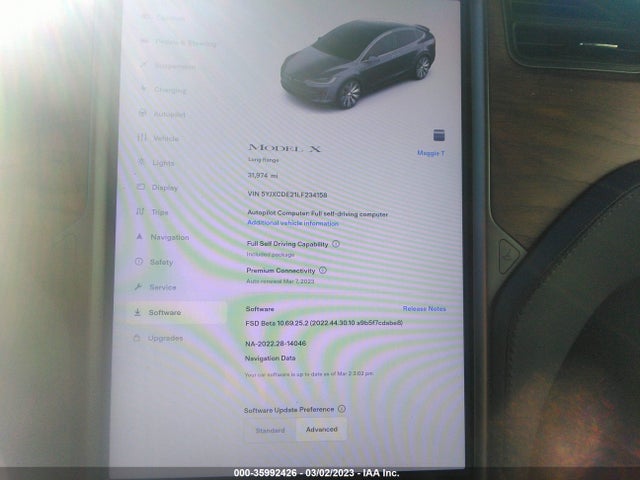 Tesla Model X Long Range 2020 5YJXCDE21LF234158 Image 9