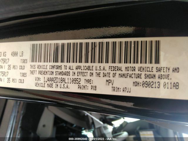 1J4AA2D18AL110952 Jeep Wrangler Sport