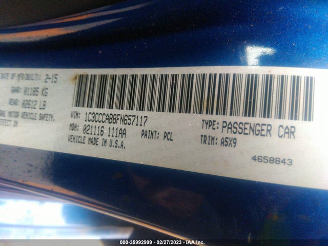 Chrysler 200 Limited 2015 1C3CCCAB8FN657117 Image 9