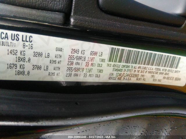 1C4RJFLG4HC632803 Jeep Grand Cherokee Trailhawk