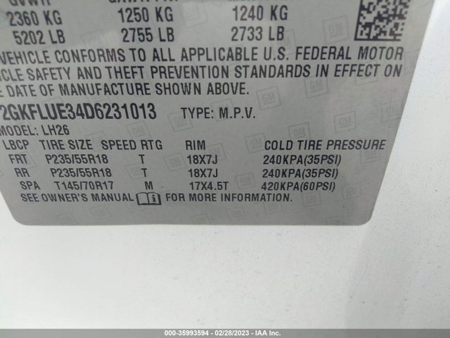 GMC Terrain 2013 2GKFLUE34D6231013 Image 11