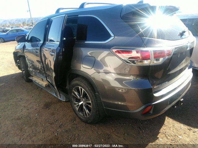 Toyota Highlander Xle 2016 5TDKKRFH3GS174947 Image 3