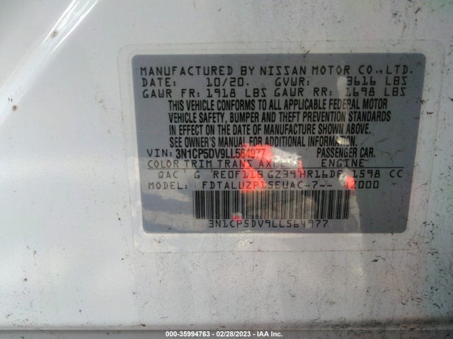 Nissan KICKS SR 2020 3N1CP5DV9LL564977 Image 10