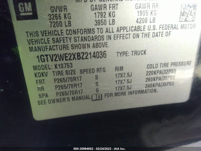 GMC Sierra 1500 Slt 2011 1GTV2WE2XBZ214036 Image 10