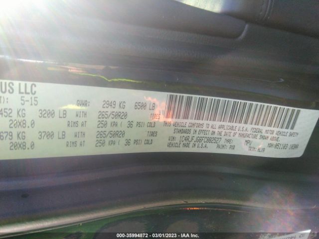 1C4RJFJG6FC882527 Jeep Grand Cherokee Summit