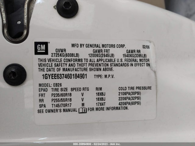 Cadillac SRX 2006 1GYEE637460184901 Image 10