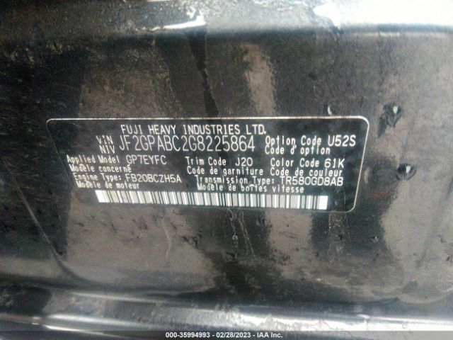 JF2GPABC2G8225864 Subaru Crosstrek Premium