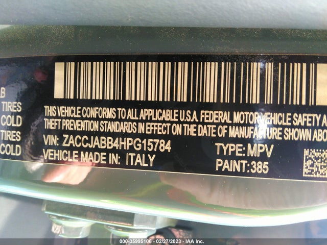 Jeep Renegade Latitude 2017 ZACCJABB4HPG15784 Image 11