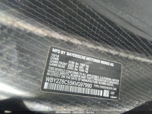 WBY2Z6C55KVG97990 BMW I8