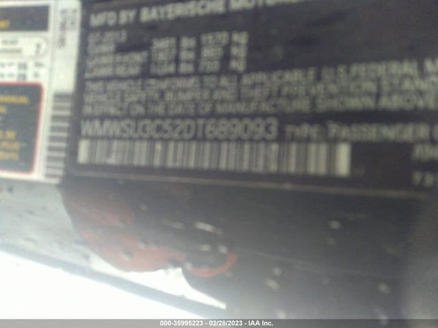 2013 MINI HARDTOP WMWSU3C52DT689093 Photo 8