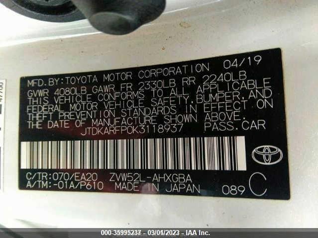 Toyota Prius Prime Premium 2019 JTDKARFP0K3118937 Image 9