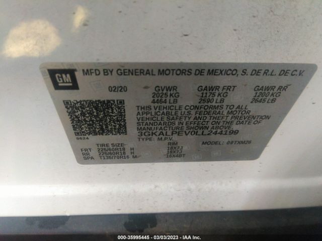 3GKALPEV0LL244199 GMC Terrain Slt