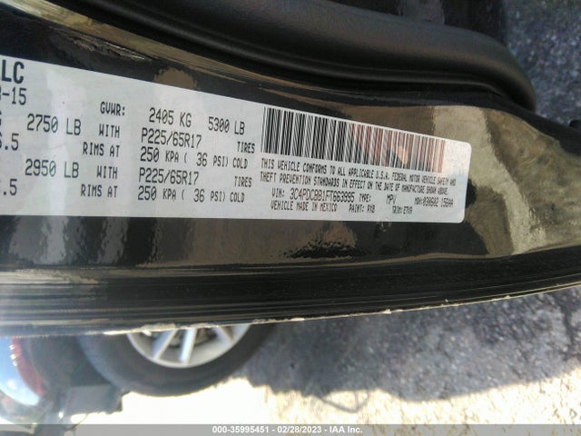 Dodge Journey Sxt 2015 3C4PDCBB1FT663995 Image 9