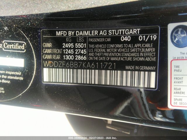 WDDZF6BB7KA611721 Mercedes-Benz E-class Amg E 53