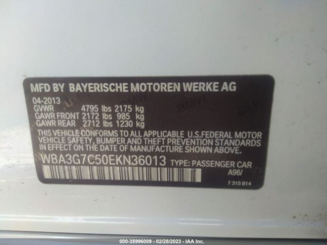 WBA3G7C50EKN36013 BMW 3 Series 328i Xdrive
