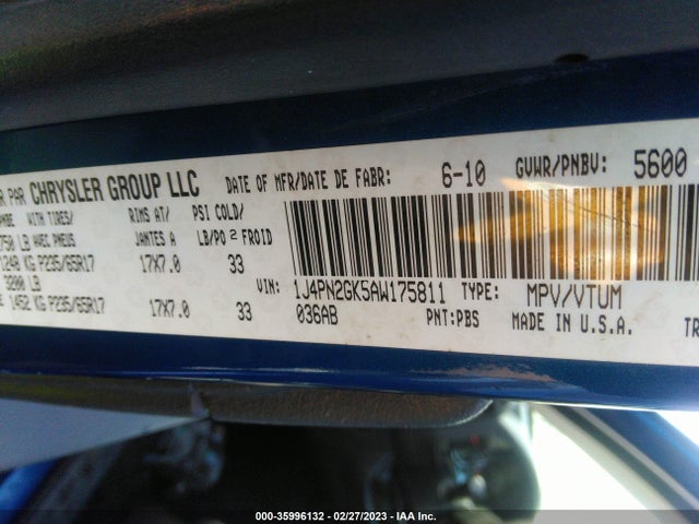Jeep Liberty Rocky Mountain 2010 1J4PN2GK5AW175811 Image 10