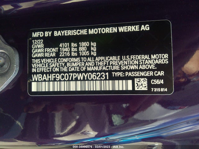 BMW Z4 M40I 2023 WBAHF9C07PWY06231 Image 9