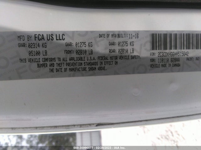 Dodge Charger Sxt 2017 2C3CDXHG6HH515642 Image 9