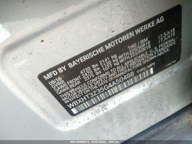 WBXHT3Z35G4A50488 BMW X1 Xdrive28i