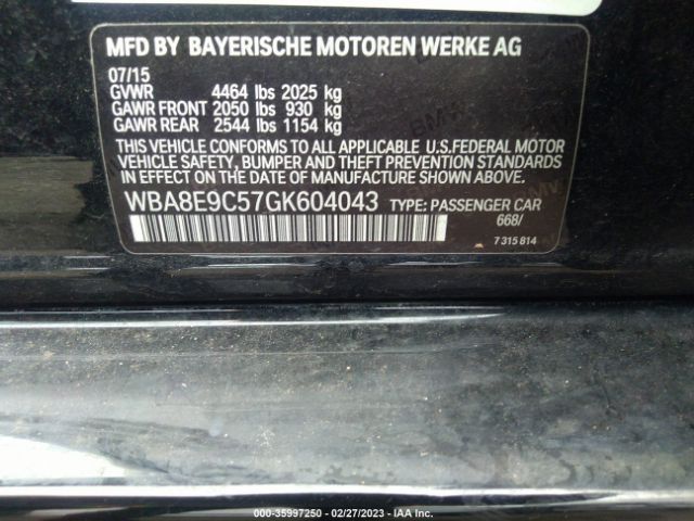 WBA8E9C57GK604043 BMW 3 Series 328i