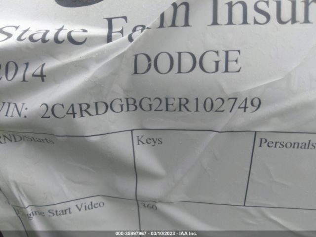 2C4RDGBG2ER102749 Dodge Grand Caravan American Value Pkg